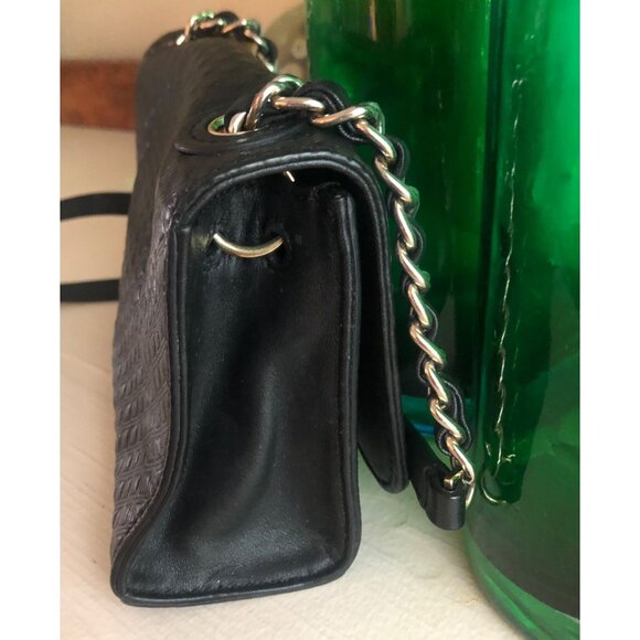 TORY BURCH Leather Quilted Diamond Black Crossbody Bag - Picture 5 of 11